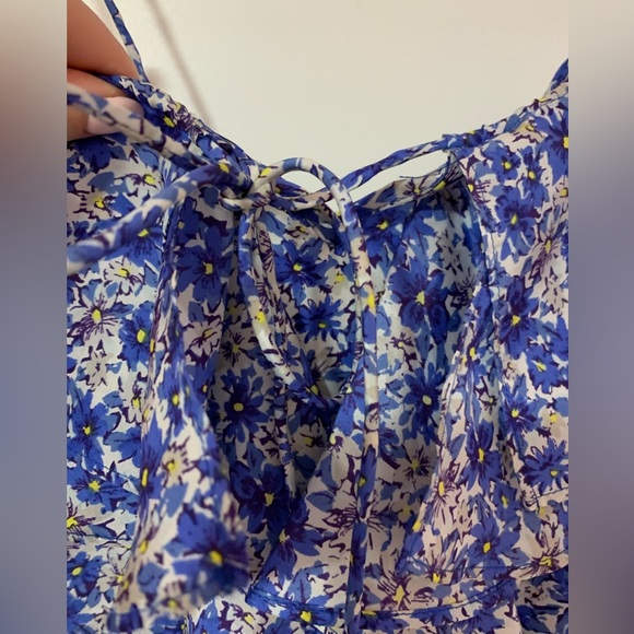 Blue Floral Tank Top - Banana Republic - Picture 2 of 6